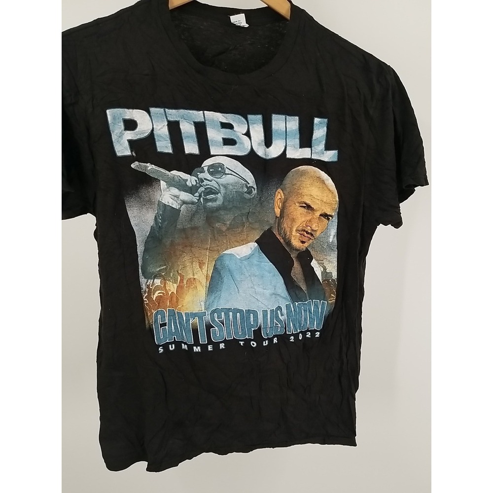 Pitbull 2022 Can't Stop Us Now Tour T-shirt Medium Sean Paul Reggaeton T-shirt - Picture 2 of 6